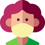 woman-red-curly-hair-mask-icon