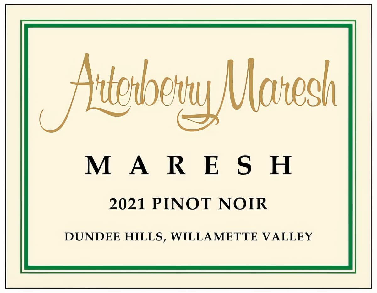 2021 Arterberry Maresh Maresh Vineyard Pinot Noir